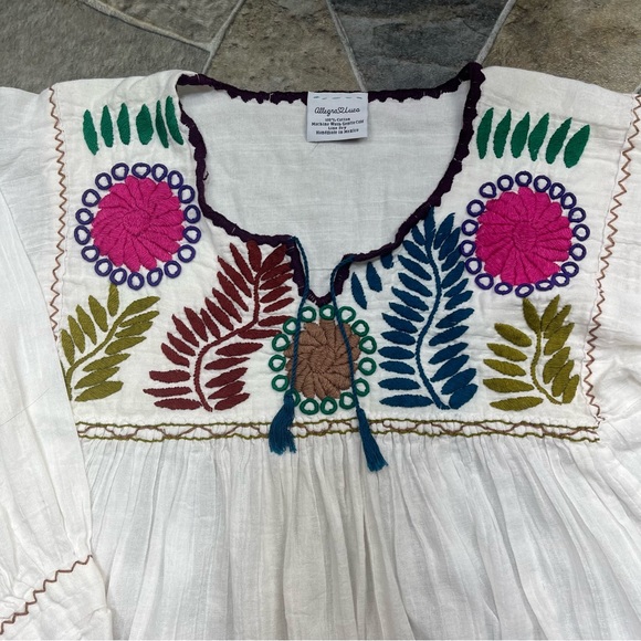 Allegra Luca Embroidered Handmade Blouse - Picture 6 of 13